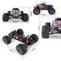 BEZGAR 6 Hobbyist Grade 1:16 Scale Remote Control Truck, 4WD High Speed 42 Km/h All Terrains Electric Toy Off Road RC Monster Vehicle Car Crawler with 2 Rechargeable Batteries for Boys Kids and Adults