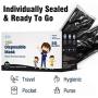 WeCare Kids Face Masks 50 Pack, Black, Individually Wrapped, Disposable, 3 Ply