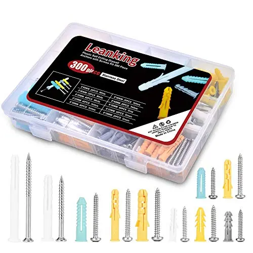 Plastic Drywall Wall Anchors Screw Assortment Kit 300 Pieces Plastic Drywall Wall Anchors Screw Assortment Kit 300 Pieces