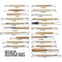 HTTMT- 22Pcs Pottery Tool Set Carving Sculpting Modeling Hobby Ceramics Art Supplies Kit[P/N: ET-TOOL018-SR]