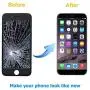 QTlier iPhone 7 Screen Replacement,LCD Display and Touch Screen Digitizer Replacement Frame Assembly with Repair Tool Kit(Black, 4.7Inch, for iPhone 7)