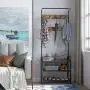 Homfa Coat Rack Shoes Bench, Hall Tree Entryway Shelf with Metal Frame, 3 in 1 Design Coat Stand Entryway Organizer, with Adjustable Feet and 9 Rounded Hooks, Wood Look Accent Furniture-Rustic Brown Homfa Coat Rack Shoes Bench, Hall Tree Entryway Shelf with Metal Frame, 3 in 1 Design Coat Stand Entryway Organizer, with Adjustable Feet and 9 Rounded Hooks, Wood Look Accent Furniture-Rustic Brown