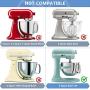 Coated Flat Beater Blade for KitchenAid 6 quart Bowl-Lift Stand Mixer, All-Metal Coated Edge Beater Blade Suit able KitchenAid Mixing Accessory, for Baking - Pastry, Pasta Dough, Mixing Attachments