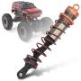 RC Shock Absorber, Metal Oil Pressure Adjustable Shock Front & Rear Damper Compatible with 1/8 RC Car (Orange)