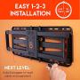 ECHOGEAR Full Motion TV Wall Mount for Big TVs Up to 86'' TVs - Smooth Swivel, Tilt, & Extension - Universal Design Works with Samsung, Vizio, TCL & More - Includes Drilling Template - EGLF2