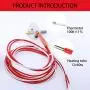 MK8 Extruder Hot End Part DIY Hotend 0.4mm Nozzle 12V 40W Heater Including for RepRap、CR 10 3D Printer 1.75mm Filament (unassembled)