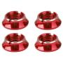 Dilwe Control Switch Nut, Metal Switch Nut Wrench Radio Control Controller Upgrade Part Set for Futaba JR(Red)