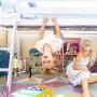 Max & Lily Solid Wood Twin-Size Low Loft Bed with Slide, White