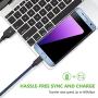 Micro USB Cable, 3Pack 10FT Android Charger Cable Long Nylon Braided Sync and Fast Charging Cord Compatible with Samsung Galaxy S7 S6 Edge, Kindle, Android Smartphones, Tablets and More
