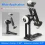 Metal Phone Tripod Mount, iPhone Tripod Adapter, Phone Holder Stand with Arca Swiss Rail, 1/4'' Screw Mount, Ball Head Rotate Vertical & Horizontal, Fits iPhone 7 8 9 X 11 12 Pro Se Samsung Metal Phone Tripod Mount, iPhone Tripod Adapter, Phone Holder Stand with Arca Swiss Rail, 1/4'' Screw Mount, Ball Head Rotate Vertical & Horizontal, Fits iPhone 7 8 9 X 11 12 Pro Se Samsung