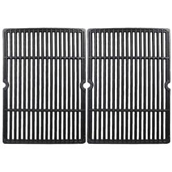 Hisencn Cast Iron Cooking Grid Grates 18 1/4” x 13 1/8“ Replacement Parts for Char-Broil 463247109 463248108 463257010, Coleman, Kenmore, Thermos, Master Forge, Uniflame GBC750W Gas Grils, 2 Pack