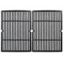 Hisencn Cast Iron Cooking Grid Grates 18 1/4” x 13 1/8“ Replacement Parts for Char-Broil 463247109 463248108 463257010, Coleman, Kenmore, Thermos, Master Forge, Uniflame GBC750W Gas Grils, 2 Pack