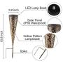 LITAKE Solar Garden Pathway Lights Outdoor,Decorative Solar Garden Lights, Waterproof Metal Solar Stake Lights for Walkway Patio Yard,4 Packs