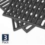 DcYourHome Cast Iron Cooking Grid Grate Replacement Parts for Uniflame GBC1059WE-C, GBC1059WB-C, 16 1/4‘’ BBQ Grill Grates Repair Part for Backyard Grill BY13-101-001-13 Gas Grill Model, 3 Pcs