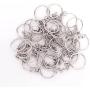 Paxcoo 150Pcs Split Key Chain Rings with Chain and Jump Rings Bulk for Crafts (25mm)