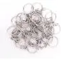 Paxcoo 150Pcs Split Key Chain Rings with Chain and Jump Rings Bulk for Crafts (25mm)