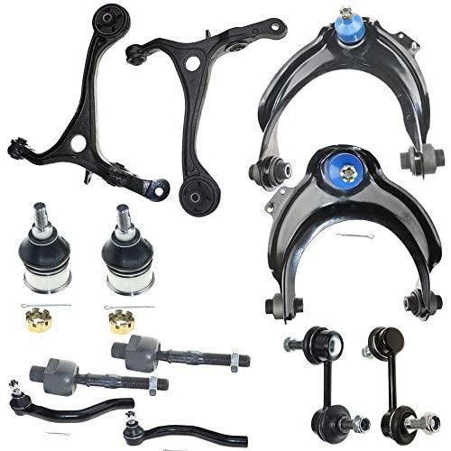 MILLION PARTS 12 Pcs Front Lower Upper Control Arm Ball Joints Outer Tie Rod End Link Sway Bar Suspension Kit K620616 K620617 K640289 K640290 K80228