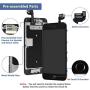 for iPhone 6s Screen Replacement - Yodoit LCD Display Digitizer Touch Glass Full Assembly with Small Parts Camera Proximity Sensor Home Button Earpiece Speaker 3D Touch + Tool (4.7 inches Black)