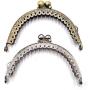 MISAZ 10 Pieces Coin Purse Clasp, Metal Purse Frame Making Kiss Lock Clutch Bag Handle Handbag Accessories for Women Girl, 8.5cm/3.3Inch
