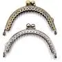 MISAZ 10 Pieces Coin Purse Clasp, Metal Purse Frame Making Kiss Lock Clutch Bag Handle Handbag Accessories for Women Girl, 8.5cm/3.3Inch