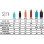 Simple Modern 24oz Ascent Water Bottle - Hydro Vacuum Insulated Tumbler Flask w/Handle Lid - Blue Double Wall Stainless Steel Reusable - Leakproof: Pattern: Ocean Quartz
