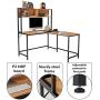 YOLENY 55 Inch L-Shaped Computer Desk with Hutch,Space-Saving Corner Desk with Storage Shelves,Home Office Desk Study Workstation for Home,Office YOLENY 55 Inch L-Shaped Computer Desk with Hutch,Space-Saving Corner Desk with Storage Shelves,Home Office Desk Study Workstation for Home,Office