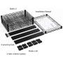YOHKOH 5-Wire Shelving Metal Storage Rack Adjustable Shelves for Laundry Bathroom Kitchen Pantry Closet, Black