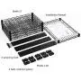 YOHKOH 5-Wire Shelving Metal Storage Rack Adjustable Shelves for Laundry Bathroom Kitchen Pantry Closet, Black YOHKOH 5-Wire Shelving Metal Storage Rack Adjustable Shelves for Laundry Bathroom Kitchen Pantry Closet, Black