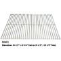 Direct store Parts DS106 Solid Stainless Steel Cooking grids Replacement for DCS: 27, 27DBQR, 27DBR, 27DSBQ, 27DSBQR, 27FSBQ, 27FSBQR, BGA27-BQ, BGA27-BQR; Replacement for Uniflame: NSG3902B Gas Grill