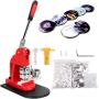 sunseen Button Maker Badge Machine with Free 500 Sets Button Parts Circle Cutter Rotate Badge Punch Press for DIY Badges (58mm)