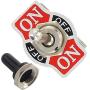 Etopar 5 X Heavy Duty 20A 125V 15A 250V SPDT 3 Terminal Pin ON/Off/ON Rocker Toggle Switch Flick Metal Waterproof Cap Knob