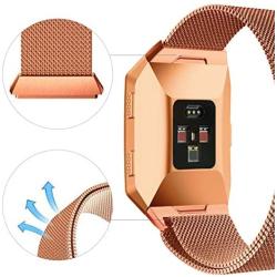 Aiiko Compatible with Smart Bands, Metal Stainless Steel Small Size Strap,Comfortable Adjustable Closure Wrist Sport Band Replacement for Smart Watch