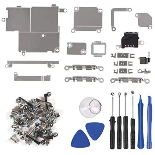 Inner Parts Replacement Kits for iPhone 11 Pro, Including Internal Bracket Replacement Parts, Full Screw Set and Repair Tool Kit (for iPhone 11 Pro) Inner Parts Replacement Kits for iPhone 11 Pro, Including Internal Bracket Replacement Parts, Full Screw Set and Repair Tool Kit (for iPhone 11 Pro)