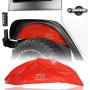 Hooke Road Rear Inner Fender Liners Compatible with Jeep Wrangler JK & Unlimited 2007-2018 (Bright Red)