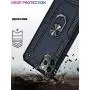 iPhone 11 Pro Max Case,15ft Drop Tested,LUMARKE Military Grade Shockproof Dual Layer Plastic TPU Cover with Metal Kickstand Protective Phone Case for iPhone 11 Pro Max 6.5 inch 2019 Blue