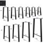 Tengchang 40'' Metal Dining Table Desk Legs, Set of 2