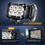 Nilight - 60001SB Led Pods 2PCS 18W 1260LM Spot Led Off Road Lights Super Bright Driving Fog Light Boat Lights Driving Lights Led Work Light SUV Jeep Lamp, 2 Years Warranty