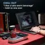 Nomodo Trio Wireless Qi-Certified Fast Charger with Mug Warmer/Drink Cooler