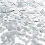 MOWO Silver Metallic Confetti Circle Dots Table Decoration and Wedding Party Decoration 1cm in Diameter (Metallic Silver,60 Grams)