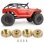 4pcs Heavy Duty Brass Wheel Hex Adaptor 5mm for AXIAL SCX24 AXI90081 4pcs Heavy Duty Brass Wheel Hex Adaptor 5mm for AXIAL SCX24 AXI90081