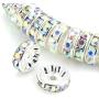 200pcs 6mm A Rhinestone Rondelle Spacer beads Crystal AB Austrian Crystal Sterling Silver Plated Brass Round Metal Beads CF1-602 200pcs 6mm A Rhinestone Rondelle Spacer beads Crystal AB Austrian Crystal Sterling Silver Plated Brass Round Metal Beads CF1-602