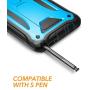 YOUMAKER Kickstand Case for Galaxy Note 9, Full Body with Built-in Screen Protector Heavy Duty Protection Shockproof Rugged Cover for Samsung Galaxy Note 9 6.4 Inch - Blue