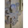 Octopus Metal Wall Art, Sea Life Ocean Decor, Beach Themed Artwork, Decorative Figurines 14 in. x 15 in.