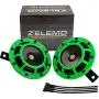 Eletric Car Horn Kit 12V Super Loud High Tone and Low Tone Metal Twin with Green Protective Grill Works on Any 12 Volt Vehicle Horn Including Cars, Trucks, Vans, Motorcycles, Buses, Buses,Boats… Eletric Car Horn Kit 12V Super Loud High Tone and Low Tone Metal Twin with Green Protective Grill Works on Any 12 Volt Vehicle Horn Including Cars, Trucks, Vans, Motorcycles, Buses, Buses,Boats…