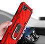 Military Grade for iPhone 8 Case iPhone 7 Case iPhone SE 2020 Metal Rotating Ring with Kickstand Holder Armor Heavy Duty Shockproof Drop Protective Cover for iPhone 8/7/SE 2020 Phone Case (Red)