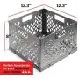 KIBAGA Stainless Steel Charcoal Firebox Basket for Oklahoma Joes Smoker - Easy Clean Grill Accessories for Long Efficient Smoking - Taste The Ultimate BBQ and Smoking Experience KIBAGA Stainless Steel Charcoal Firebox Basket for Oklahoma Joes Smoker - Easy Clean Grill Accessories for Long Efficient Smoking - Taste The Ultimate BBQ and Smoking Experience