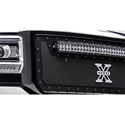 T-Rex 6721221-BR Stealth Metal Series Black Grille Chevrolet Silverado HD Bumper