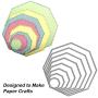 3 Different Shapes of Cutting Dies Stencil Metal Template Molds (Rectangle, Circle & Octagon), DaKuan 24 Pieces Embossing Tools for Scrapbook, Album Paper DIY Crafts, Card Making