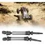 T best RC Drive Shaft, Aluminium Alloy Steel Transmission Axal Accessory Fit for ECX 2WD 1/10 RC Car(Titanium)