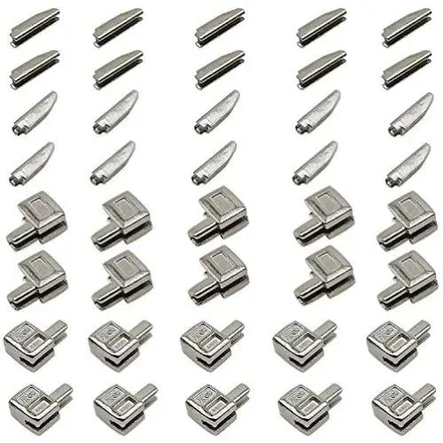 20 Sets Size 5 Metal Zipper Latch Slider Retainer Insertion Pin Zipper Bottom Zipper Stopper for Metal Zipper Repair (Silver) 20 Sets Size 5 Metal Zipper Latch Slider Retainer Insertion Pin Zipper Bottom Zipper Stopper for Metal Zipper Repair (Silver)